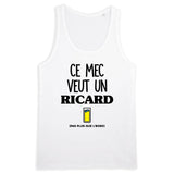Débardeur Homme Ce mec veut un Ricard 