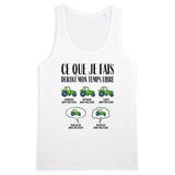 Débardeur Homme Ce que je fais durant mon temps libre Tracteur 
