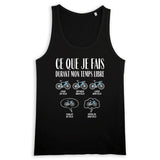 Débardeur Homme Ce que je fais durant mon temps libre Vélo 