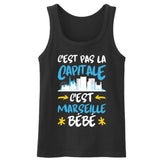 Débardeur Homme C'est pas la capitale c'est Marseille bébé 