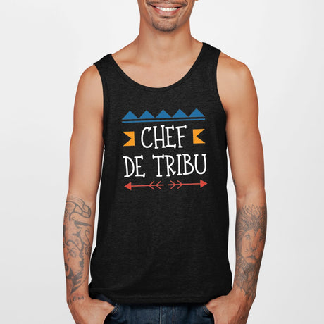 Débardeur Homme Chef de tribu Blanc