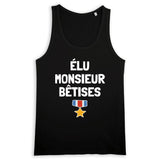 Débardeur Homme Élu monsieur bêtises 