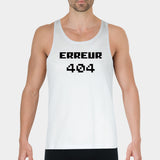 Débardeur Homme Erreur 404 Blanc