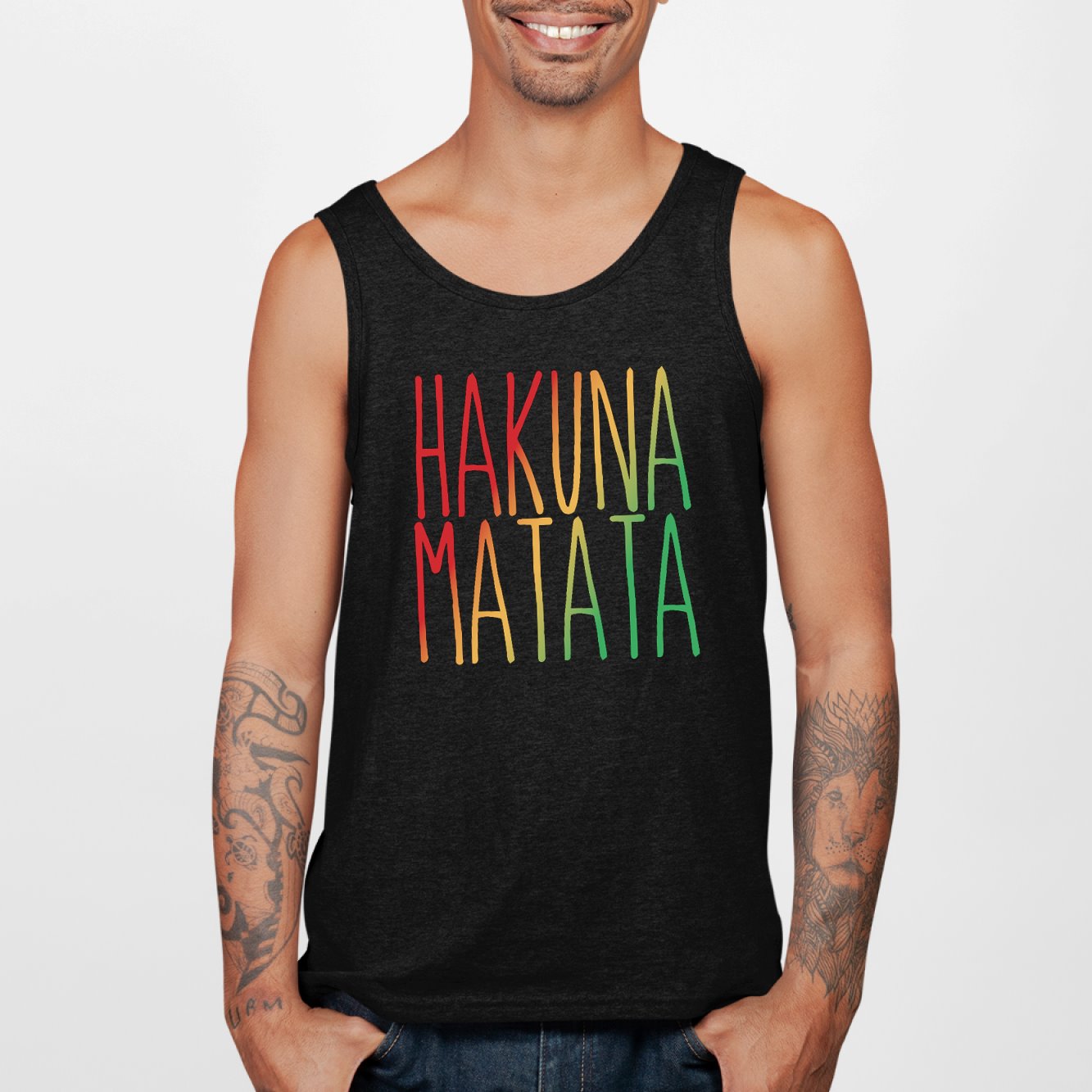 Débardeur Homme Hakuna Matata Noir