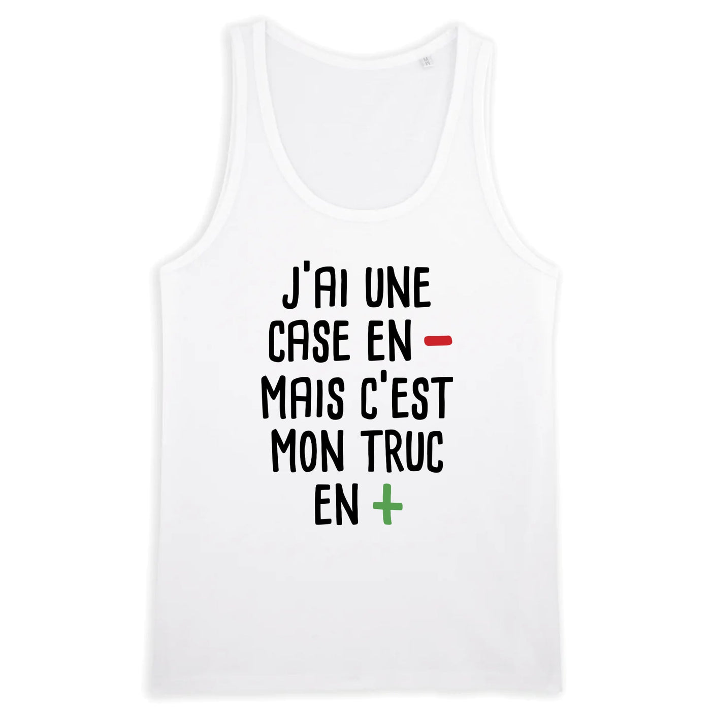 Débardeur Homme J'ai une case en moins 