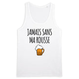 Débardeur Homme Jamais sans ma rousse 