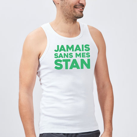 Débardeur Homme Jamais sans mes Stan Blanc