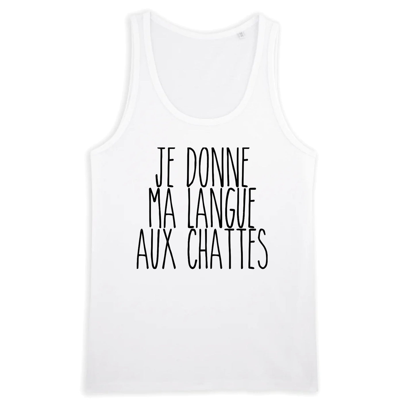 Débardeur Homme Je donne ma langue aux chattes 