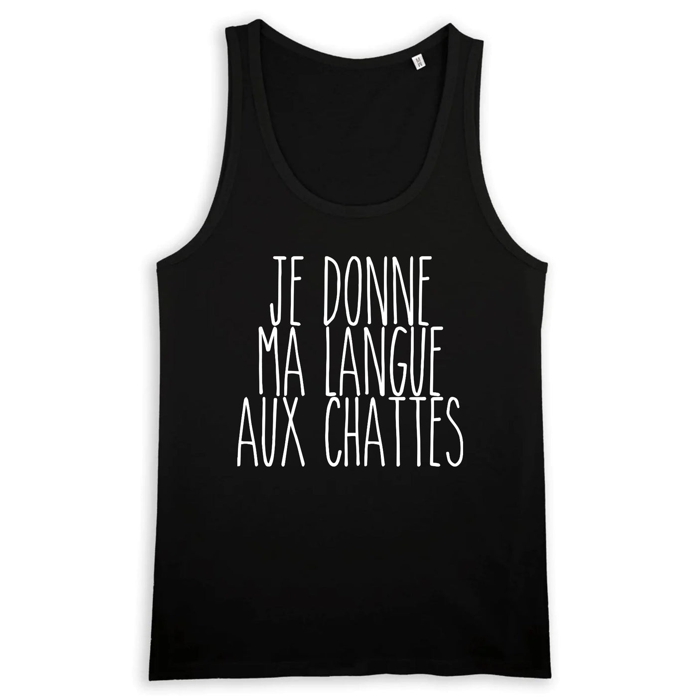 Débardeur Homme Je donne ma langue aux chattes 