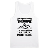 Débardeur Homme Je n'ai pas besoin de thérapie juste de montagne 