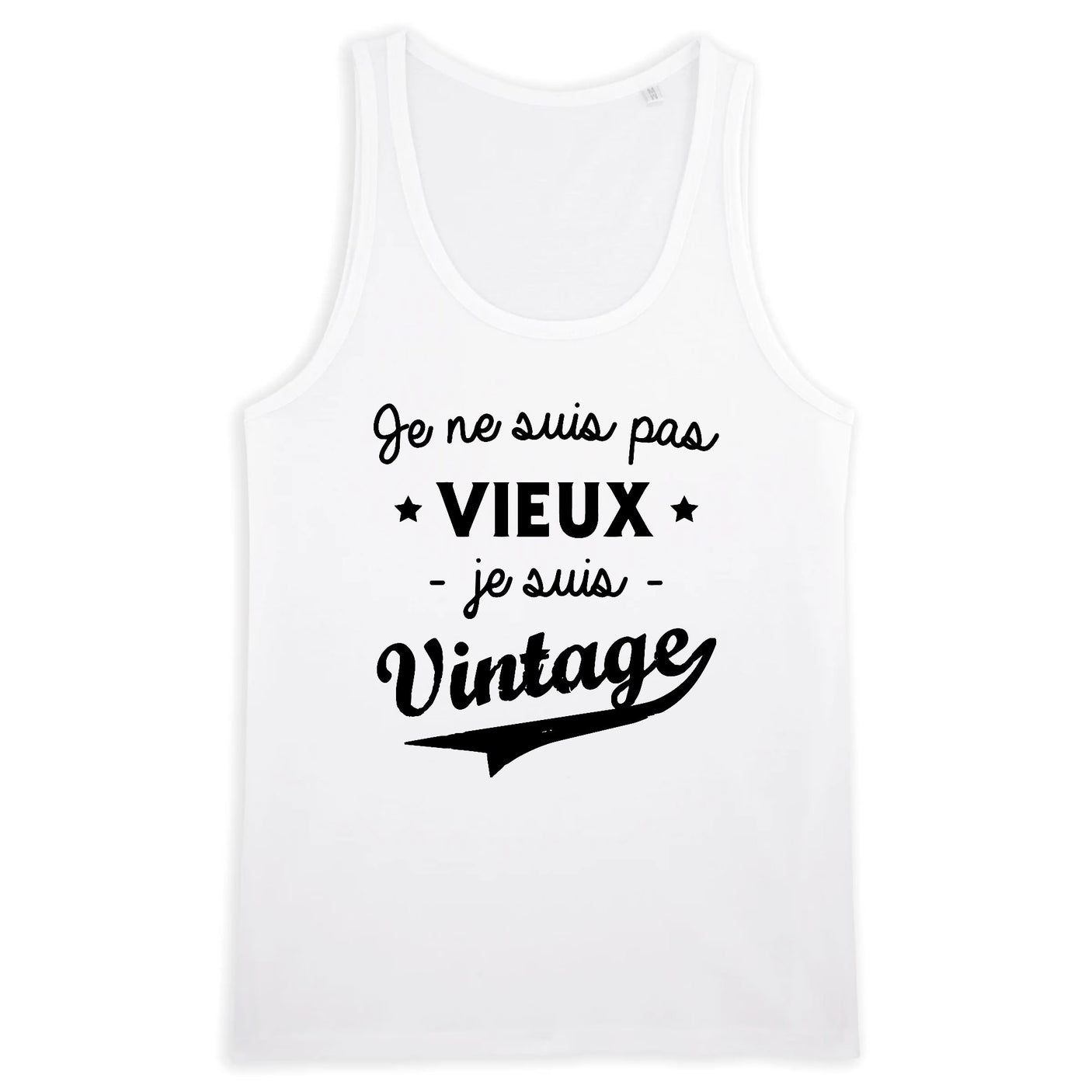 Débardeur Homme Je ne suis pas vieux je suis vintage 