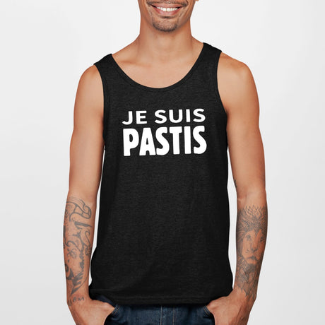 Débardeur Homme Je suis Pastis Noir