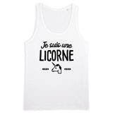 Débardeur Homme Je suis une licorne 