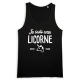 Débardeur Homme Je suis une licorne 