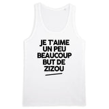 Débardeur Homme Je t'aime un peu beaucoup but de Zizou 