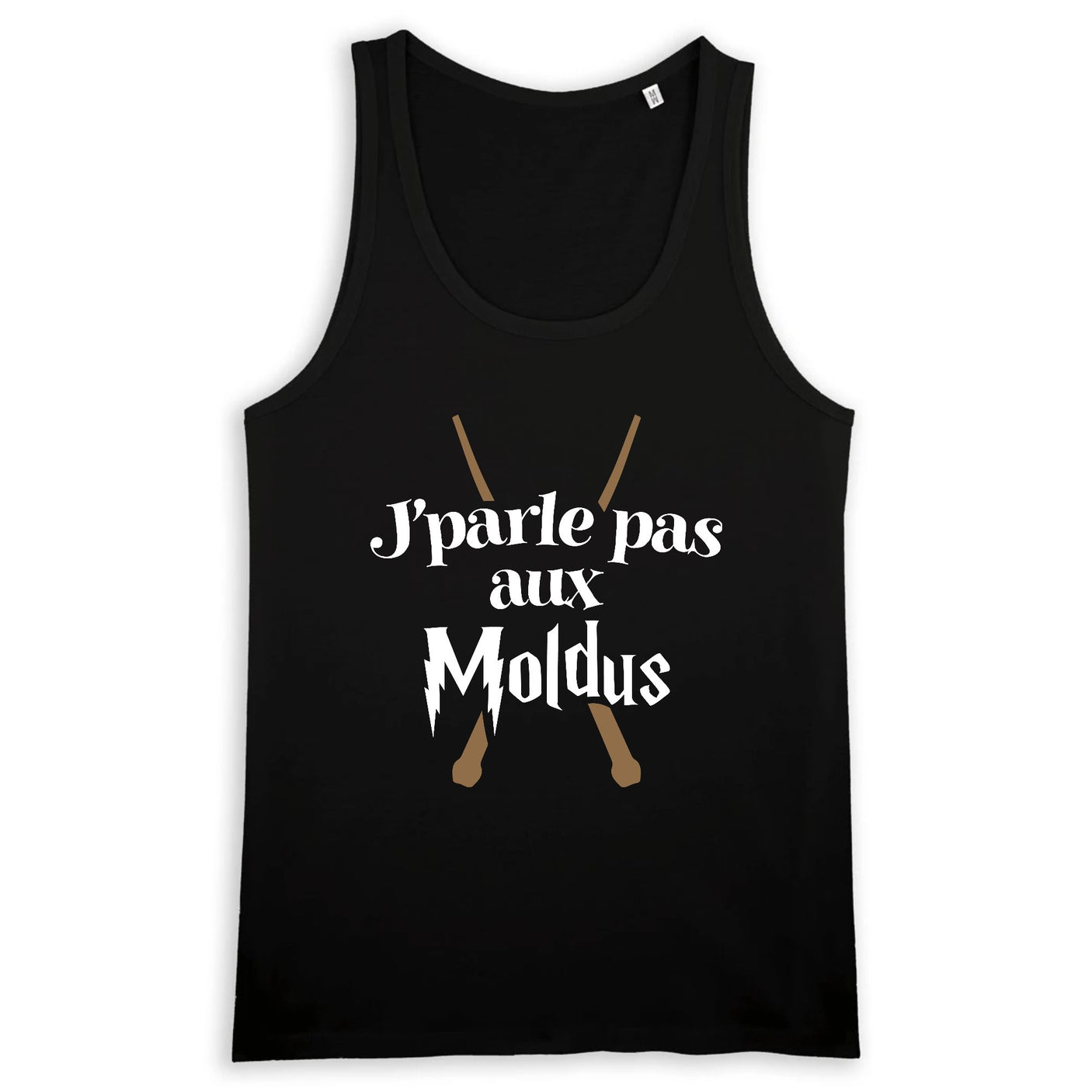 Débardeur Homme J'parle pas aux Moldus 