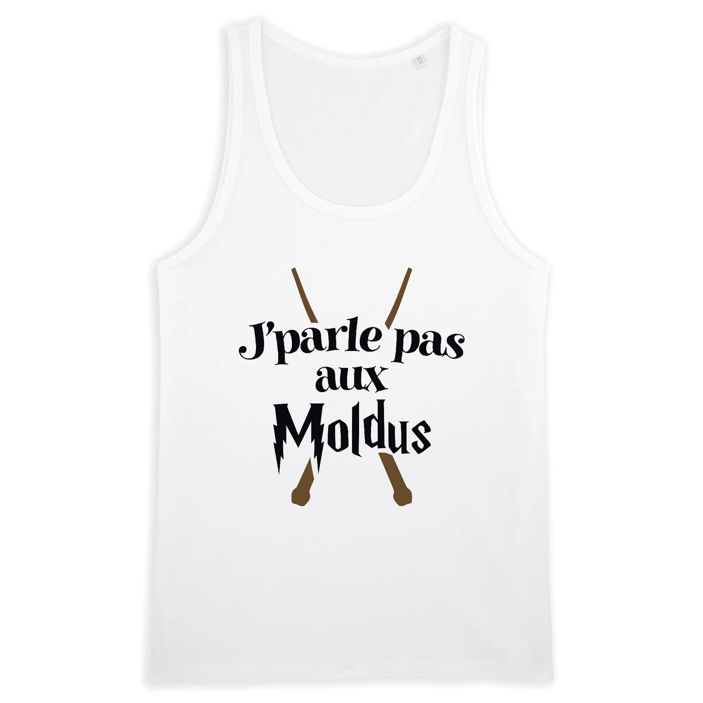 Débardeur Homme J'parle pas aux Moldus 
