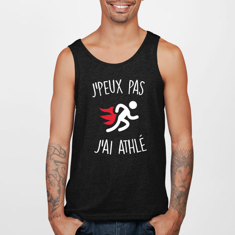 Débardeur Homme J'peux pas j'ai athlé Noir