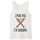 Débardeur Homme J'peux pas j'ai baseball 