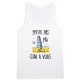 Débardeur Homme J'peux pas j'ai char à voile 