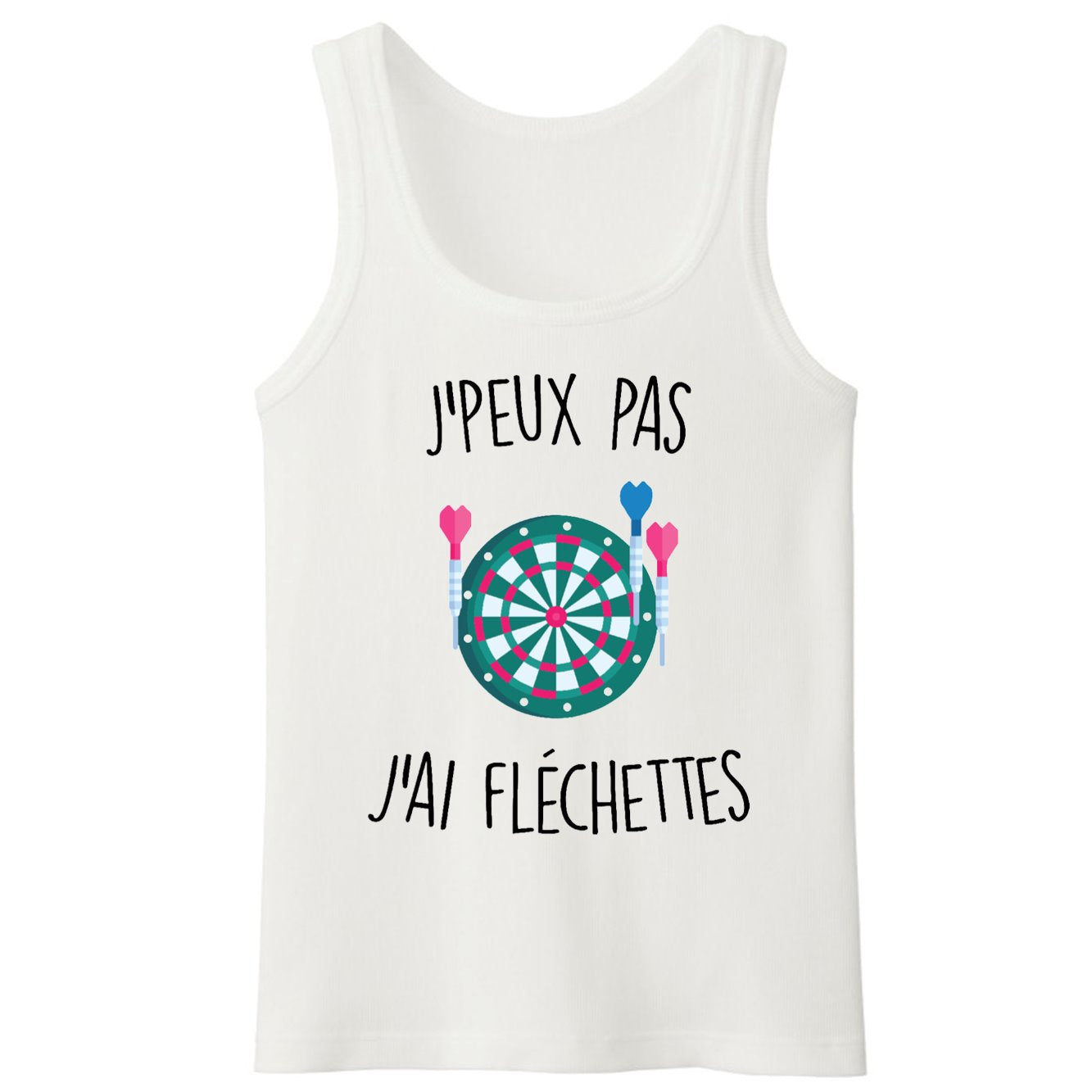 Débardeur Homme J'peux pas j'ai fléchettes 