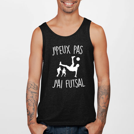 Débardeur Homme J'peux pas j'ai futsal Noir