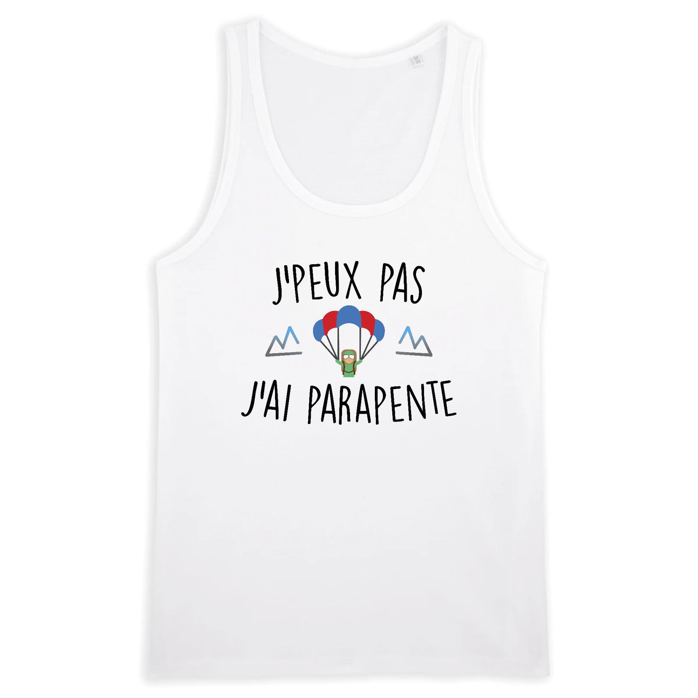Débardeur Homme J'peux pas j'ai parapente 