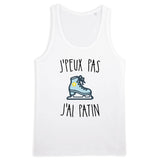 Débardeur Homme J'peux pas j'ai patin 