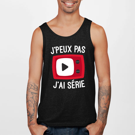 Débardeur Homme J'peux pas j'ai série Noir