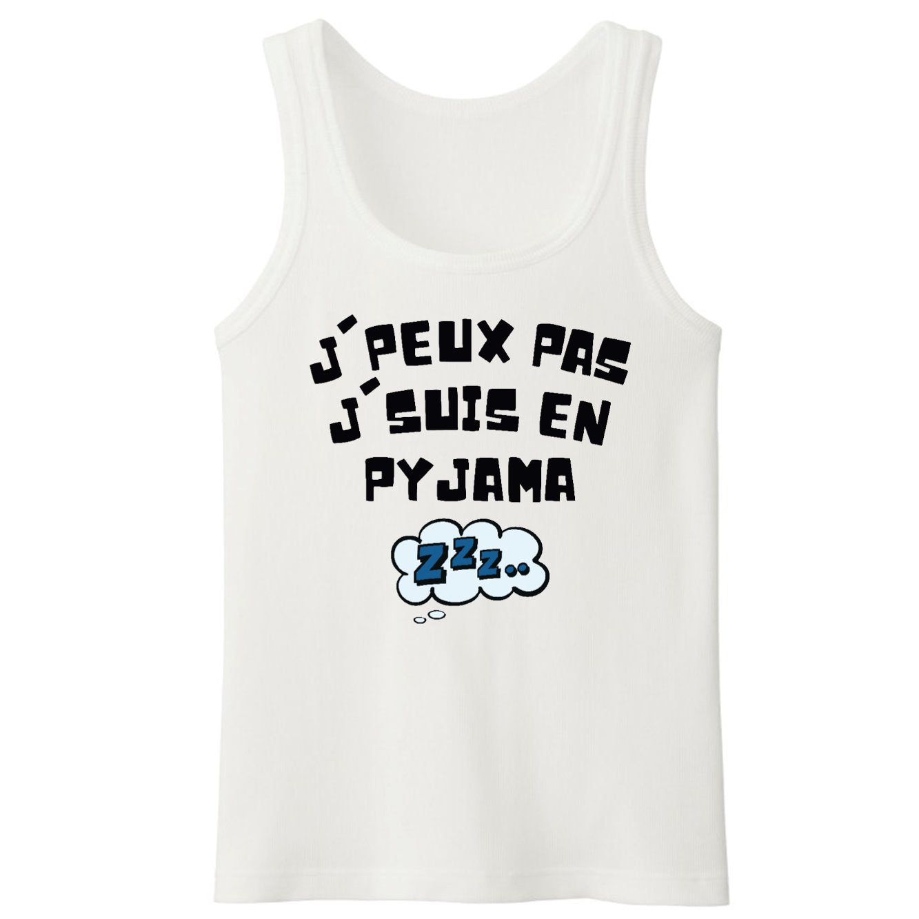 Débardeur Homme J'peux pas j'suis en pyjama 