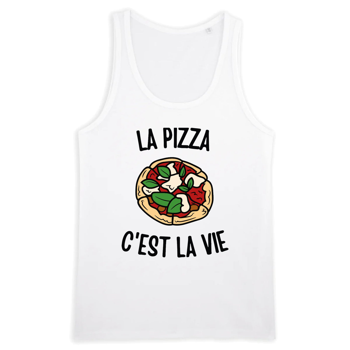 Débardeur Homme La pizza c'est la vie 