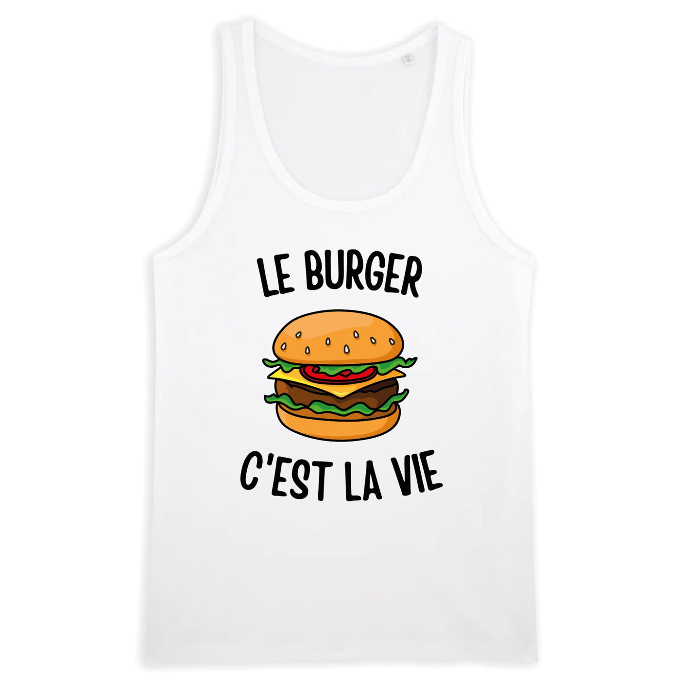 Débardeur Homme Le burger c'est la vie 