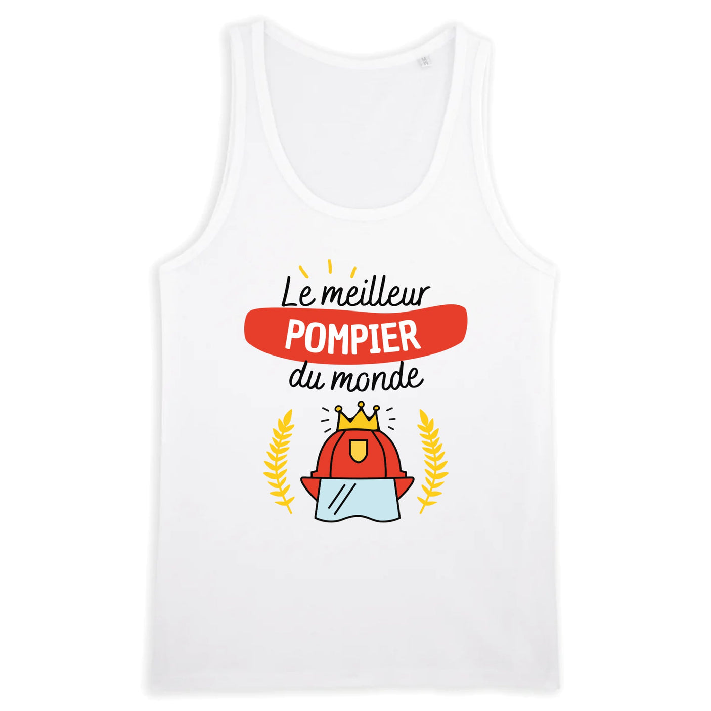 Débardeur Homme Le meilleur pompier du monde 