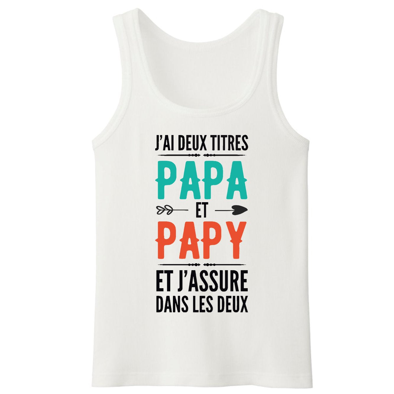 Débardeur Homme Papa et papy 