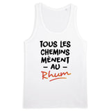 Débardeur Homme Tous les chemins mènent au Rhum 