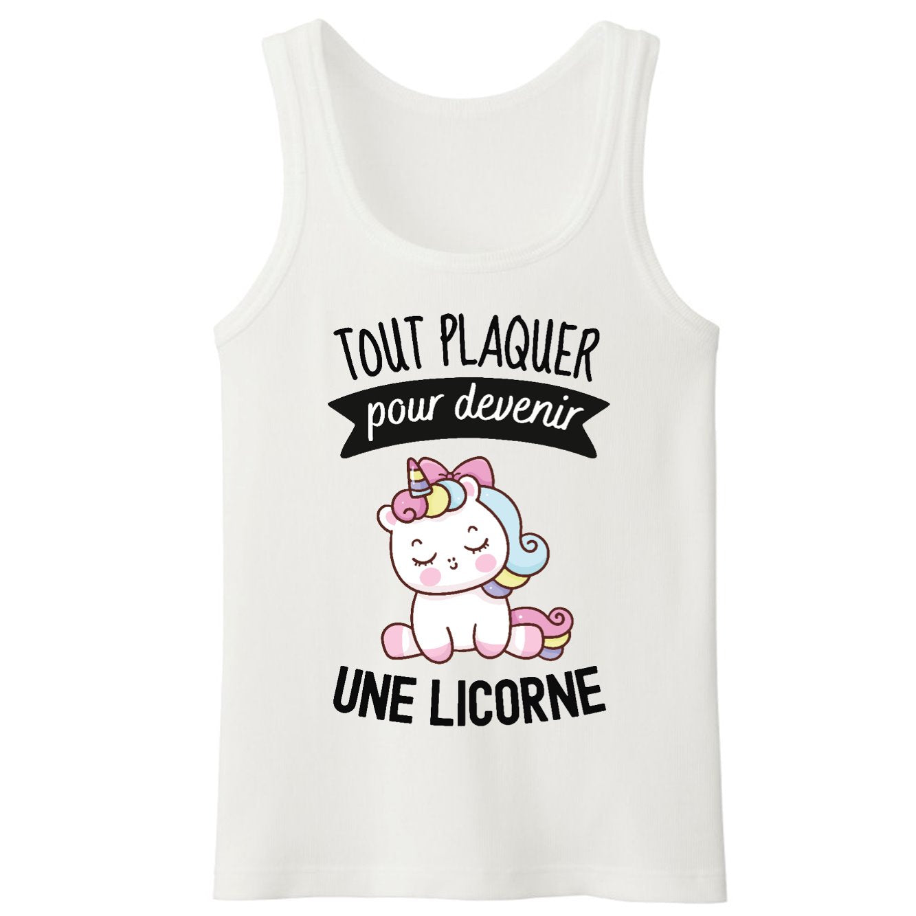 Débardeur Homme Tout plaquer pour devenir une licorne 