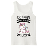 Débardeur Homme Tout plaquer pour devenir une licorne 