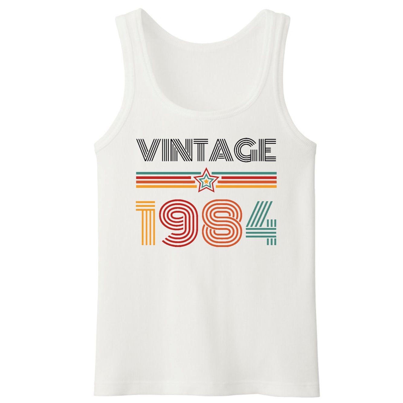 Débardeur Homme Vintage année 1984 