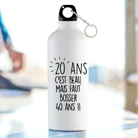Gourde Anniversaire 20 ans Blanc