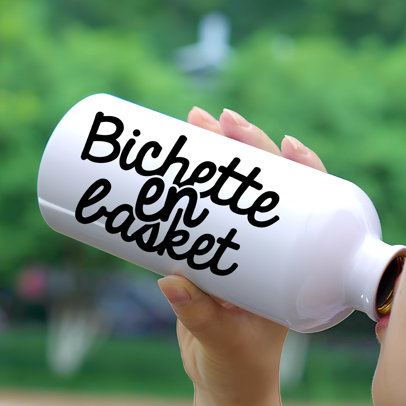 Gourde Bichette en basket Blanc