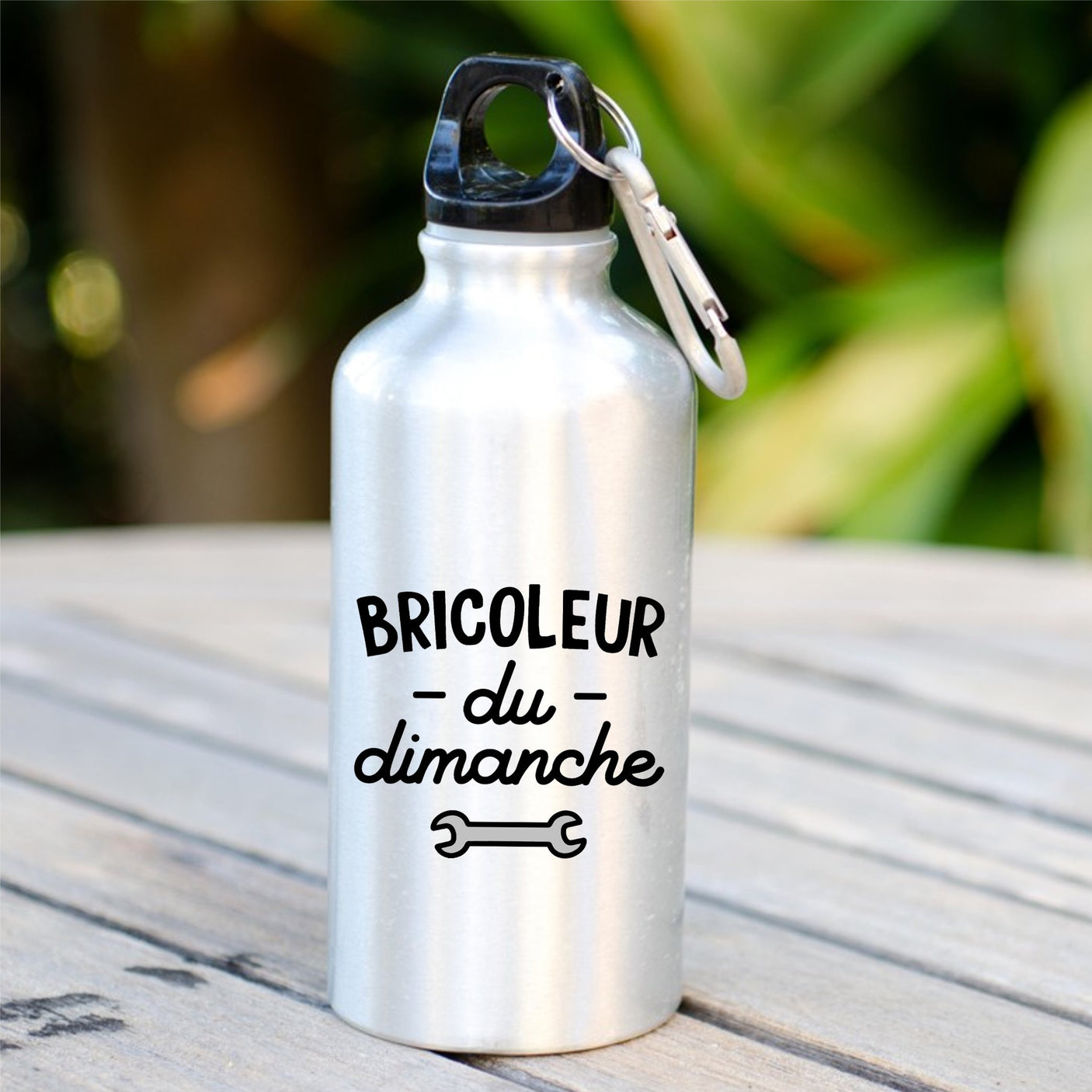 Gourde Bricoleur du dimanche Blanc