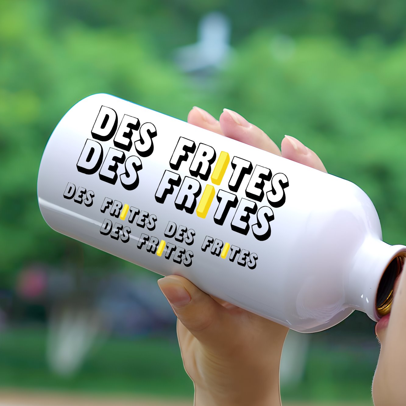 Gourde Des frites des frites Blanc