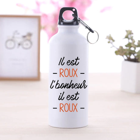 Gourde Il est roux l'bonheur Blanc