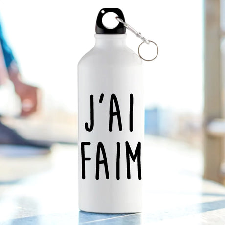 Gourde J'ai faim Blanc