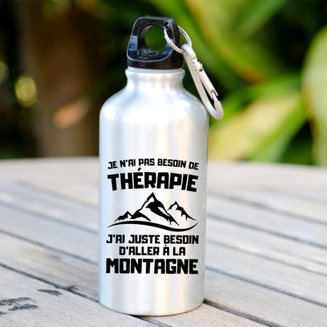 Gourde Je n'ai pas besoin de thérapie juste de montagne Blanc