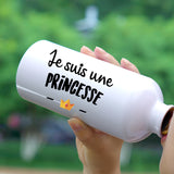 Gourde Je suis une princesse Blanc