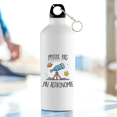 Gourde J'peux pas j'ai astronomie Blanc