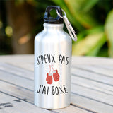 Gourde J'peux pas j'ai boxe Blanc