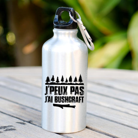 Gourde J'peux pas j'ai bushcraft Blanc