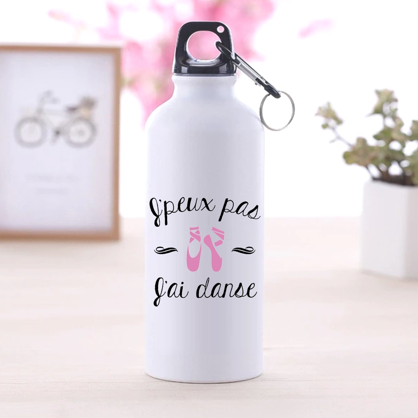 Gourde J'peux pas j'ai danse Blanc